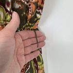 Earthbound Trading High Low Dress Womens Medium Green Paisley Hippie Boho Photo 6