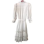 LISA MARIE FERNANDEZ X TARGET Ric Rac Shirt Linen Midi Dress White Sz 0 Photo 2