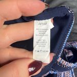 Aerie  American Eagle Bandeau Striped Slit Swim Top Bikini Photo 3