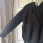 Old Navy Maternity Brown Sheepskin Shearling Fleece Sweatshirt Womens Med Hoodie Photo 2