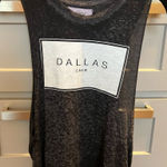 SoulCycle  Women's "Dallas Crew" Burn Out Muscle Gray T-Shirt Tank Size Small GUC Photo 0