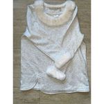 Soft Surroundings  SILVER GRAY‎ HEATHER FAUX FUR APRES SKI SHIRT TUNIC TOP PM NWT Photo 4