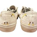 Seavees  for J.Crew Legend Sneakers White Embroidered Fruit Bananas Womens Size 6 Photo 5