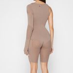 Maniere De Voir NWT  knitted contour one sleeve playsuit romper in taupe XS Photo 3
