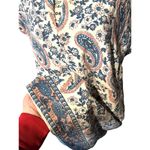 Madewell  Flora 100% Silk Tunic Dress Paisley Cottagecore Boho Vacation Large EUC Photo 4