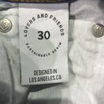 Lovers + Friends  Button Fly Reece High Rise Slim Straight Denim Jeans Sz 30 Photo 8