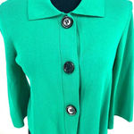 Kenar woman's cardigan sweater size small green Photo 0