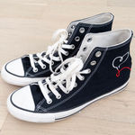 Converse Chuck Taylor All Star Made With Love Sneakers W10.5 M8.5 Black High Top Photo 0