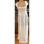 Empire Waist neglige Sleeveless Lace Bodice V Neck Long Length Small Photo 6