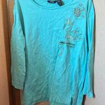 Krazy Kat  embroidered Floral Long Sleeve Top xl Photo 0