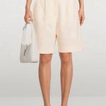 frame denim NWT FRAME Relaxed Bermuda Shorts Long Length High Rise Pockets in Bone Size 4 Photo 0