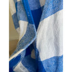 Old Navy  Wrap Dress Gingham Blue White Cottagecore Preppy Summer Picnic Coastal Photo 4