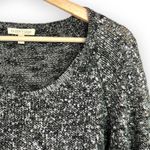 Eileen Fisher  - Black / Silver Karma Shimmer Knit Sweater - Small Photo 3