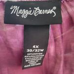 Maggie Barnes  4X Purple Tie Dye Sequin Embellished Sheer‎ Top Blouse Photo 3
