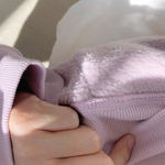 ZARA Light Lilac Fleece Hoodie Photo 3