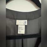 H & M | Dark Brown Sheer Long Sleeve Dressy Button Up Blouse | Size 4 Photo 3