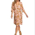 Roxy NWT  Privy Places Kimono Wrap Dress‎ Brown S Photo 15