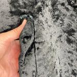 Vintage 80s Black Crushed Velvet Swing Coat Grunge Art Student NYC Drama AS IS Size L Photo 15