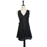 NEW SNDYS. Ellie Wrap Mini Dress‎ in Black Small Photo 2