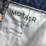 MOTHER Insider Crop Step Fray Jeans Not Rough Enough Wash Stretch Denim Size 25 Blue Photo 7