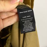 Who What Wear NWT Gold Crushed Velvet Short Sleeve Midi Dress Photo 7