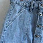 Lucky Brand Distressed Exposed Front Button Skirt Y2K 90s 4 Photo 2