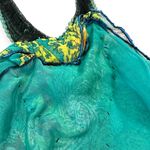 Katharine Story DESIGNER Silk Sequin Embellished Halter Neck Sobe Midi Dress Green Size L Photo 8