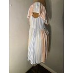 Altar'd State  Ruffled Striped Dress S Boho Costal Cowgirl Coquette Girl Festival Photo 5