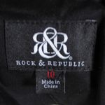 Rock & Republic NWT Black Blazer with Rhinestone Sparkle Collar Detail Photo 10