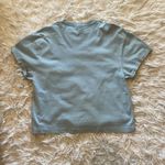 Topshop  Blue Gray Oversized Tee Photo 2