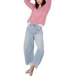 Spiritual Gangster Stripe Open Knit Sweater Size Large Photo 1