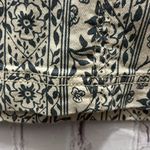 Free People Modern Femme Skirt in Cream & Blue Cotton Mini Denim Size 2 NEW Photo 4