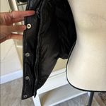 J.Crew black ripstop down mock neck zipper down puffer vest jacket oversized S Photo 7