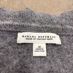 Banana Republic  Womens Medium Dark Gray Wool Cashmere Blend Sweater Long Sleeve Photo 1