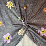 ⭐️Women’s Retro Floral Smiley Face Dress with Silver Rings on Straps Size M Photo 4