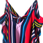 Lulus Multicolor Striped V-Neck Tank Top w/ Tie Back – Size M Photo 8