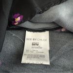 See By Chloe  Printed Floral Swing Tank Size 4 Black sleeveless top Photo 6