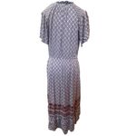 Knox Rose  MAXI BOHO FLORAL RUFFLED  LAVENDER DRESS WOMENS SIZE MEDIUM Photo 1