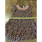Saylor Anthropologie  Priti floral Boho Cap Sleeve Pink Brown mini dress  L Photo 4