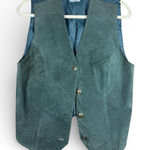 Bagatelle Margaret Godfrey  Vintage Suede Leather Western Vest Sz L Photo 0