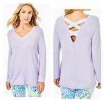 Lilly Pulitzer Lavender Luxletic Aerli Long Sleeve Tee T Shirt Top S Photo 0