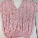 *Vintage* Loubella 90'S EYELASH Fringe KNIT V Photo 0