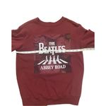 The Beatles Abbey Road maroon sweatshirt womens XS Red Photo 3