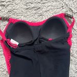 Aqua Green  Swimsuit Pink Black One Piece Ruching S Small New Photo 3