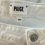 Anthropologie  Paige Laurel Canyon High Rise Flare Jean Crisp White Size 22W NEW Photo 10