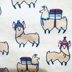 Roller Rabbit  Women's Llama Print Long Sleeve Shirt Size S Pima Cotton Photo 2