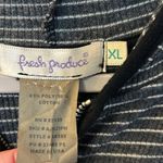 Fresh Produce Ribbed Striped Full Zip Hoodie - dark gray and silver XL Photo 4