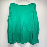 Vintage Santa Green Long Sleeve Tee by Holiday Editions Cotton Holiday Novelty Size 1X Photo 1