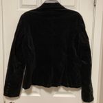 Calvin Klein Women's Classic Fitted Cropped Black Velvet Blazer Photo 10