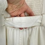 American Eagle  White Cream Jumpsuit Sleeveless Belted Pockets One‎ Piece Romper Photo 9